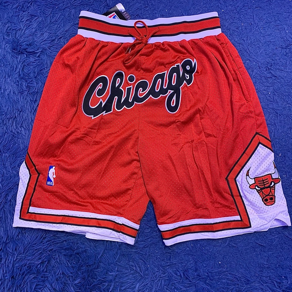 Chicago Bulls Red NBA Shorts